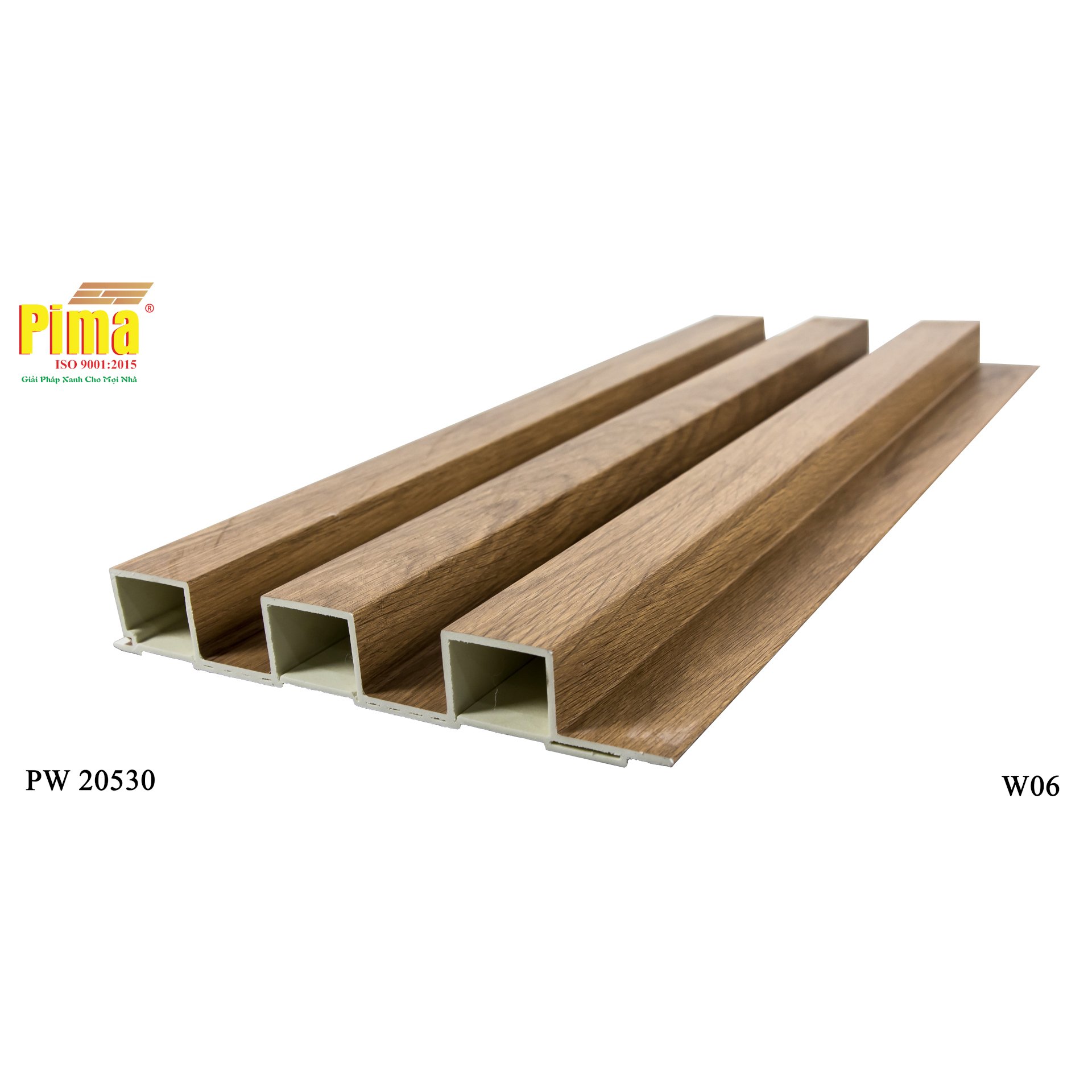 Vietnamese manufacturer High Quality Waterproof Anti-termite Plastic waved Wall Panel for House Interior Decoration (Pima)