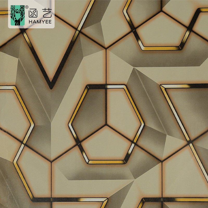 2024 new arrival geometric wallpaper pvc waterproof peel and stick wallpapers for sofa background wall decor