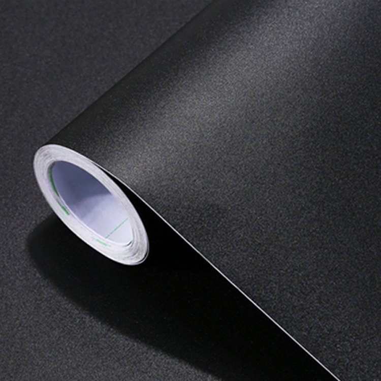 70*300cm Dark Black Color Self Adhesive Pvc Wallpaper For Decor