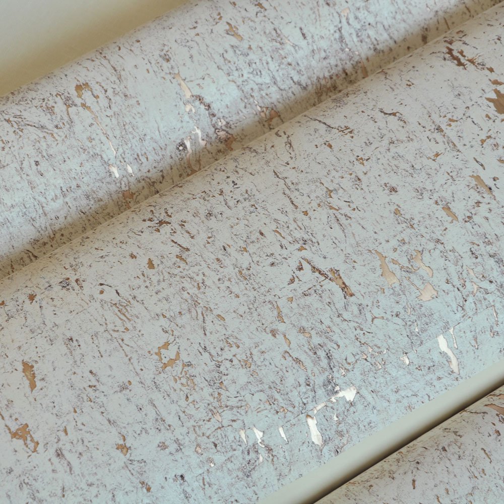 MYWIND Free Sample New Design Style Metallic Cork Wallpaper White Natural Modern Art Designs Home Decor Wallcoverings