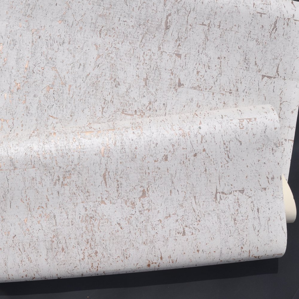 MYWIND Free Sample New Design Style Metallic Cork Wallpaper White Natural Modern Art Designs Home Decor Wallcoverings