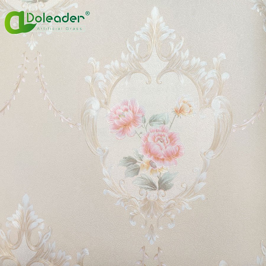 Doleader picture damask golden wallpaper modern for shop wall hotel walls 3d wall panels stocklot
