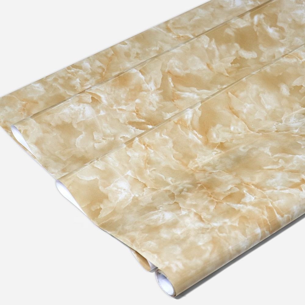 pvc marble film White Marble Wallpaper Contact paper wall panel and desk decoration
