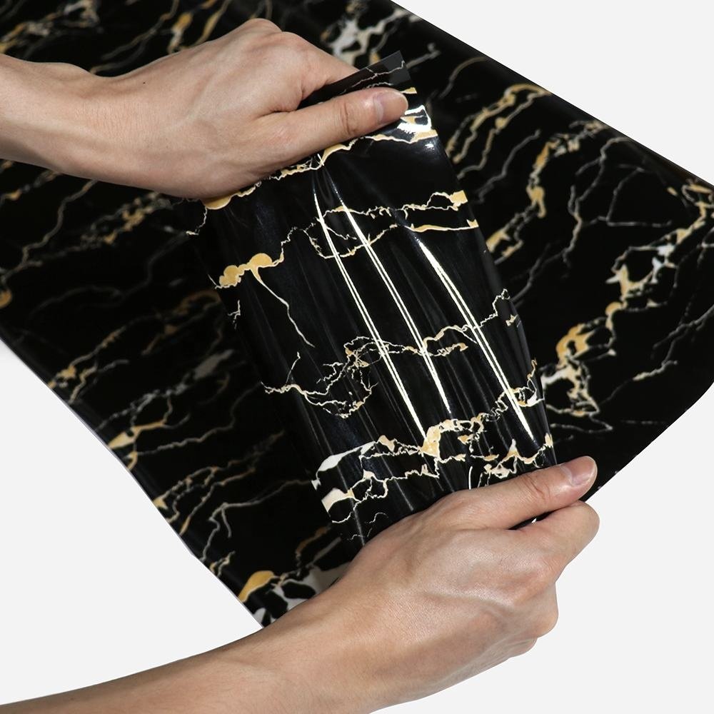 pvc marble film White Marble Wallpaper Contact paper wall panel and desk decoration