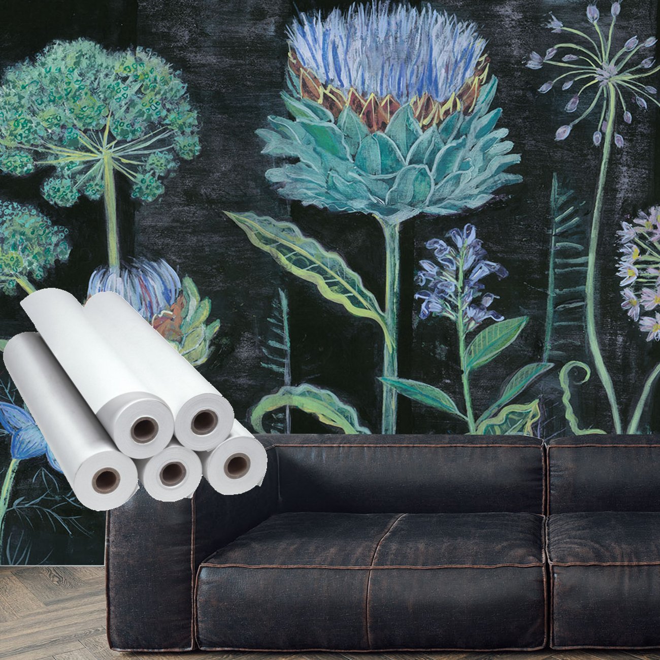 Water resistant peel and stick removable repositionable self adhesive reusable blank printable fabric wall paper wallpaper rolls