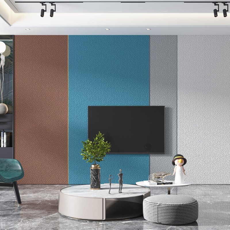 Non-woven 3D Wallpaper Nordic Geometric Pattern Lines Fashion Living Room TV Background Wall Home Decoration Wall Stickers