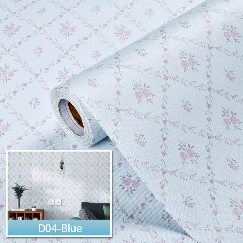 Diamond Floral Self-adhesive Waterproof Wallpaper for Student Dormitory Study Room Bedroom Living Room Wall Decor