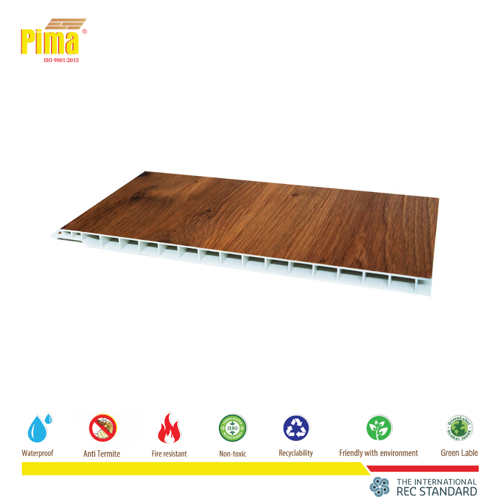 Smooth PVC wall panels for garage, laundry room and sanitary applications (Pima)