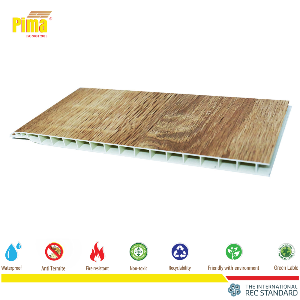 Smooth PVC wall panels for garage, laundry room and sanitary applications (Pima)