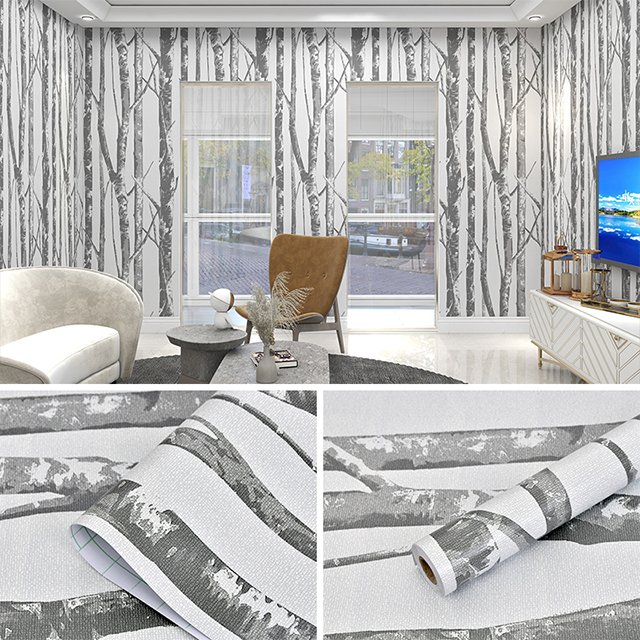 44.5*500cm vinyl wallpaper bedroom decorations house decoration interior Wall Coating