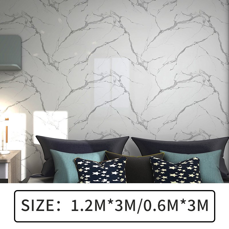 Durable Glossy Marble foil roll adhesive Wallpapers sticker 60cm*3m removable decorative film wall decor Living room