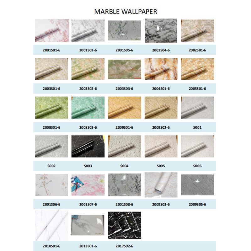 DUUEIHHUER Modern Marble Wall Paper Peel & Stick Wall Wallpaper Rolls for Home Bathroom Decorative Films PVC