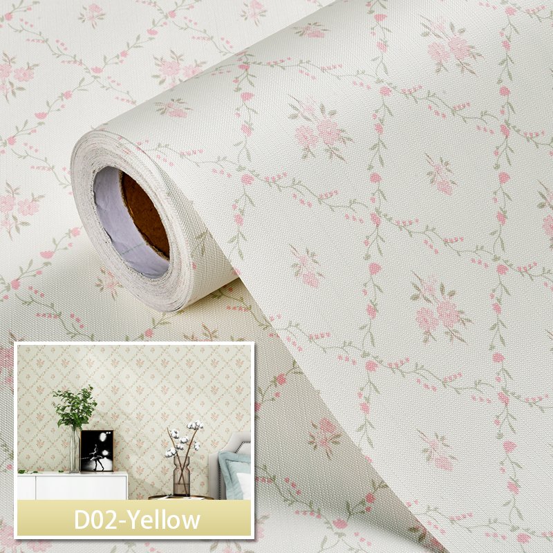 Beautiful Diamond Floral Self-adhesive Waterproof Wallpaper for Bedroom Living Room Hotel Wall Decor Peel and Stick