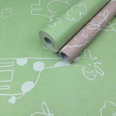 UDK 3d Cartoon design hello kitty wall paper wallpaper rolls for baby room kids wallpaper