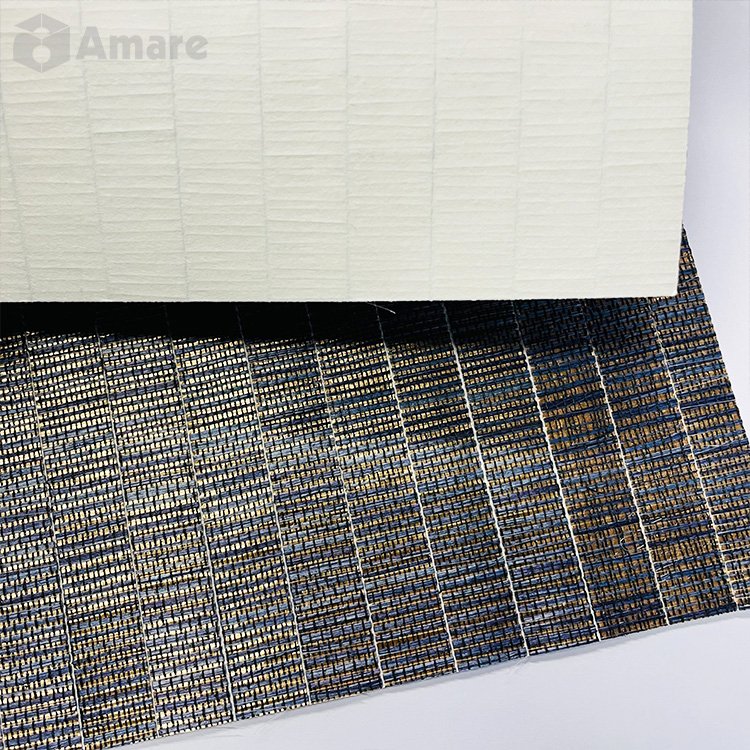 High Quality Natural Style Collage Natural Grass Fibre Sisal Weave Wallpaper Roll For Home Decor Wall Covering