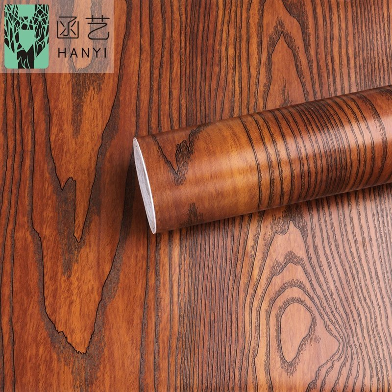 Walnut Wood Grain Contact Paper Wood Contact Paper Peel and Stick Wallpaper Self Adhesive Waterproof for Kitchen Door Countertop
