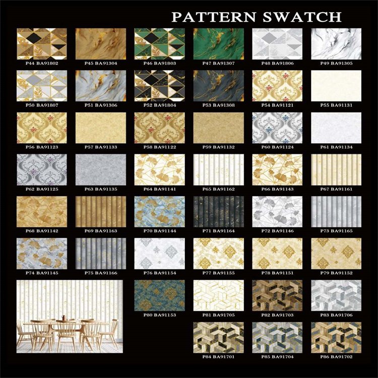 Gold line cement waterproof simple light luxury geometric 3d wallpaper for decoration wallpaper