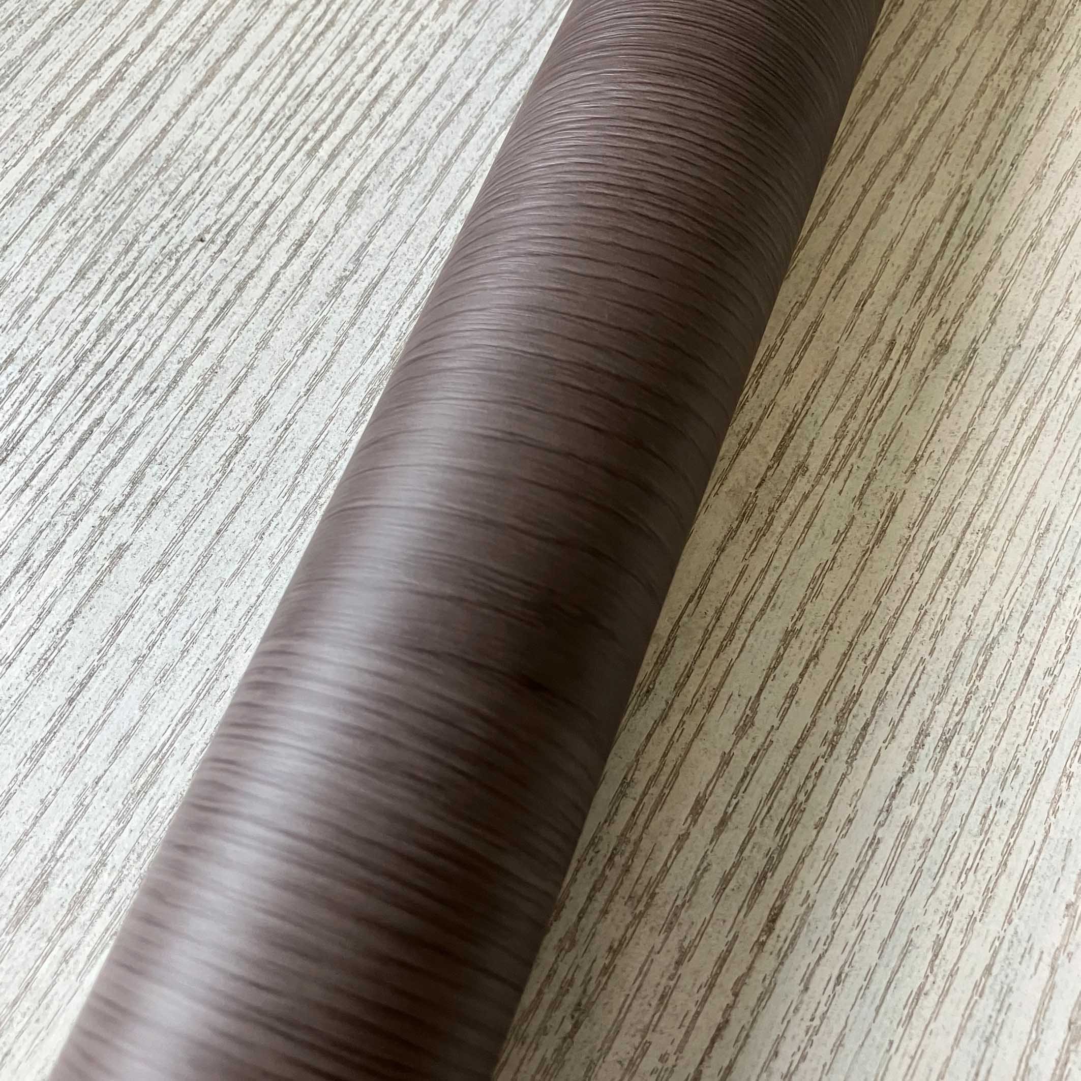 Thin Wood Laminate Film membrane vacuum press veneer rolls of plastic film wallpaper roll wood textured