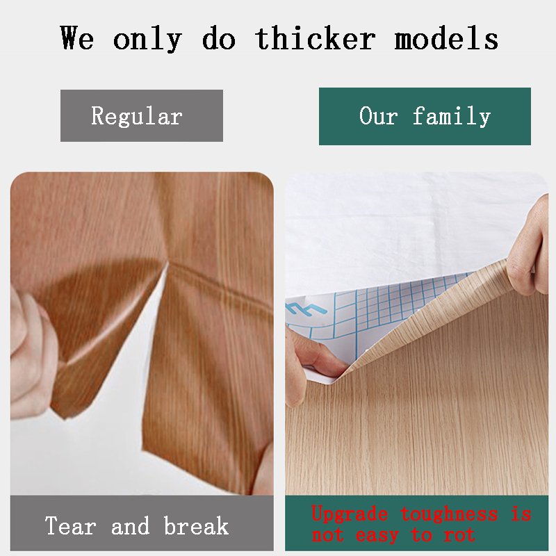 wood grain stickers self-adhesive wallpaper wooden door stickers old furniture renovation wallpapers waterproof moisture-proof
