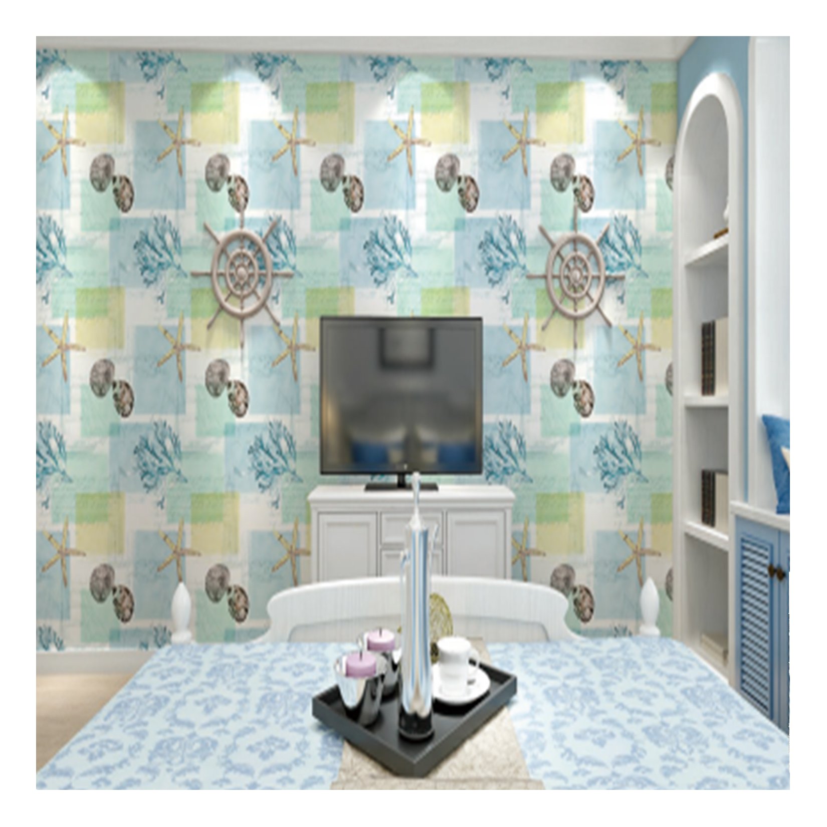 Wholesale Wallpaper Children's Room Bedside Background Wall Wallpaper Boys Girls Room Non-woven Decorative Wall Paper