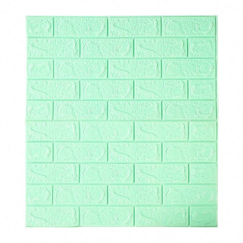 Wholesale 3d brick grain roll photo wallpaper self-adhesive shape home interior door wallpaper wallpap grey
