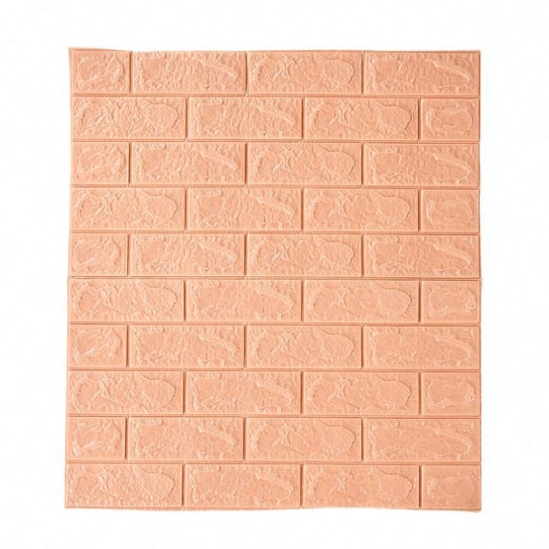 Wholesale 3d brick grain roll photo wallpaper self-adhesive shape home interior door wallpaper wallpap grey