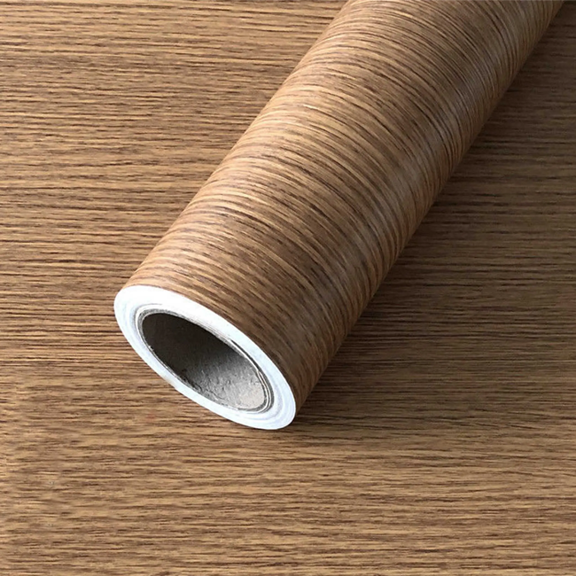 Texture wood design vacuum pvc film Roll Vinyl decorative Film self adheicive laminate rolls
