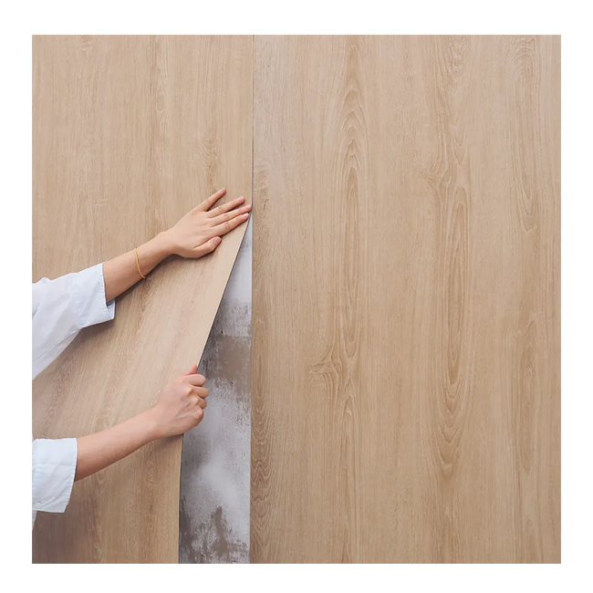 Texture wood design vacuum pvc film Roll Vinyl decorative Film self adheicive laminate rolls