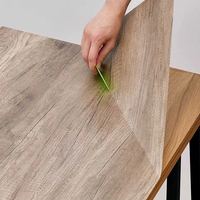 Texture wood design vacuum pvc film Roll Vinyl decorative Film self adheicive laminate rolls