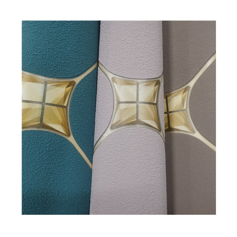 Velvet Embossed Wallpaper Rolls 3D Suede Foamed Wallpapers/Wall Coating