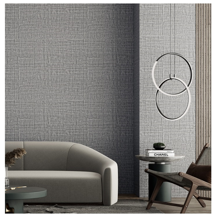 DUUEIHHUER Textured Fabric Linen Wallpaper Rolls Cream Grasscloth Counter Top Liners for Home Decoration