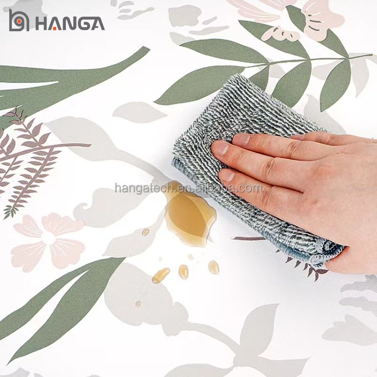 Flowers 3D Luxury Wall Paper Sticker Rolls Pvc Self Adhesive Wallpaper Home Decoration