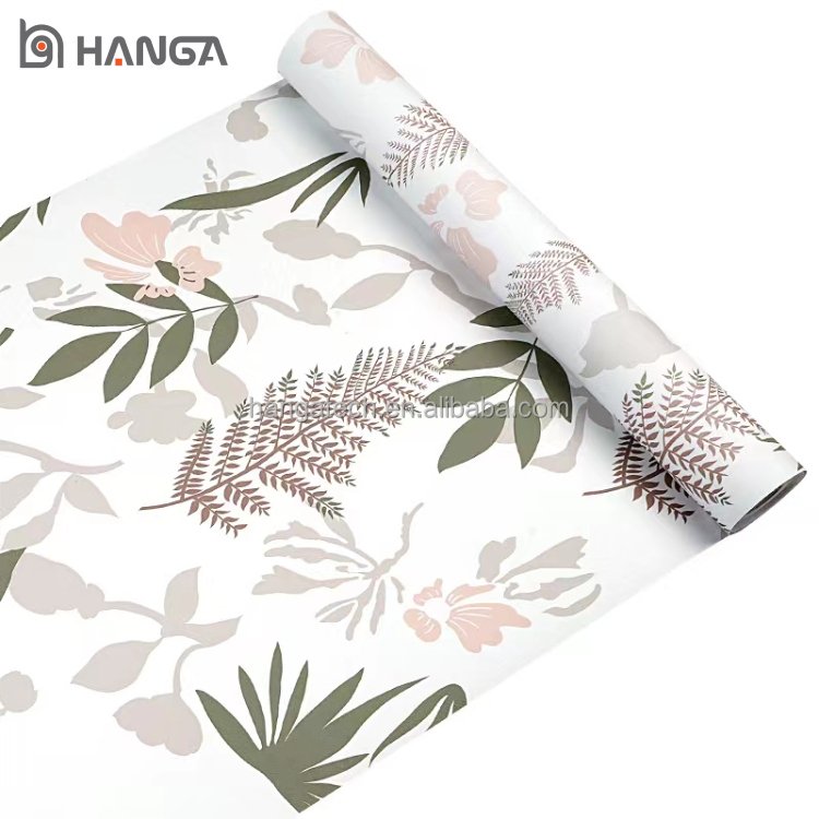 Flowers 3D Luxury Wall Paper Sticker Rolls Pvc Self Adhesive Wallpaper Home Decoration