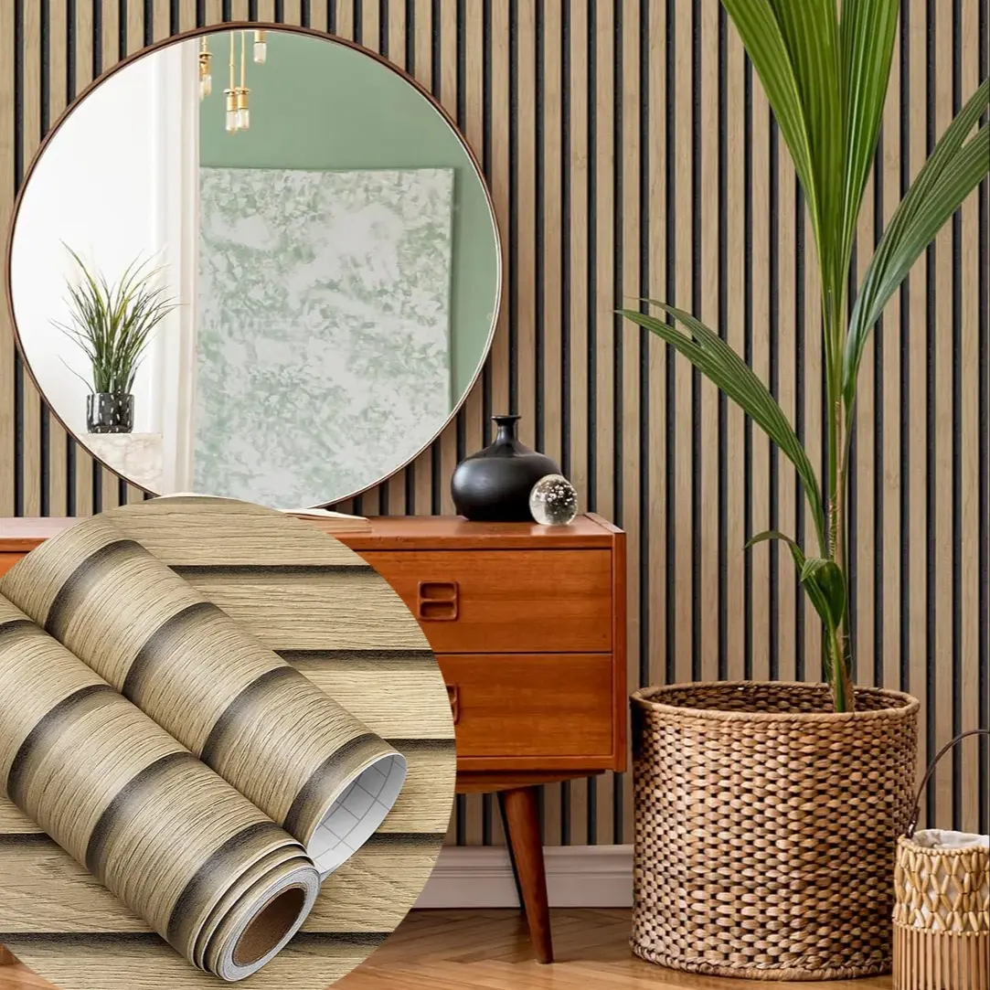 Wholesale Background PVC Wallpaper Self-Adhesive Waterproof Wall Sticker for Bedroom Wall Decoration