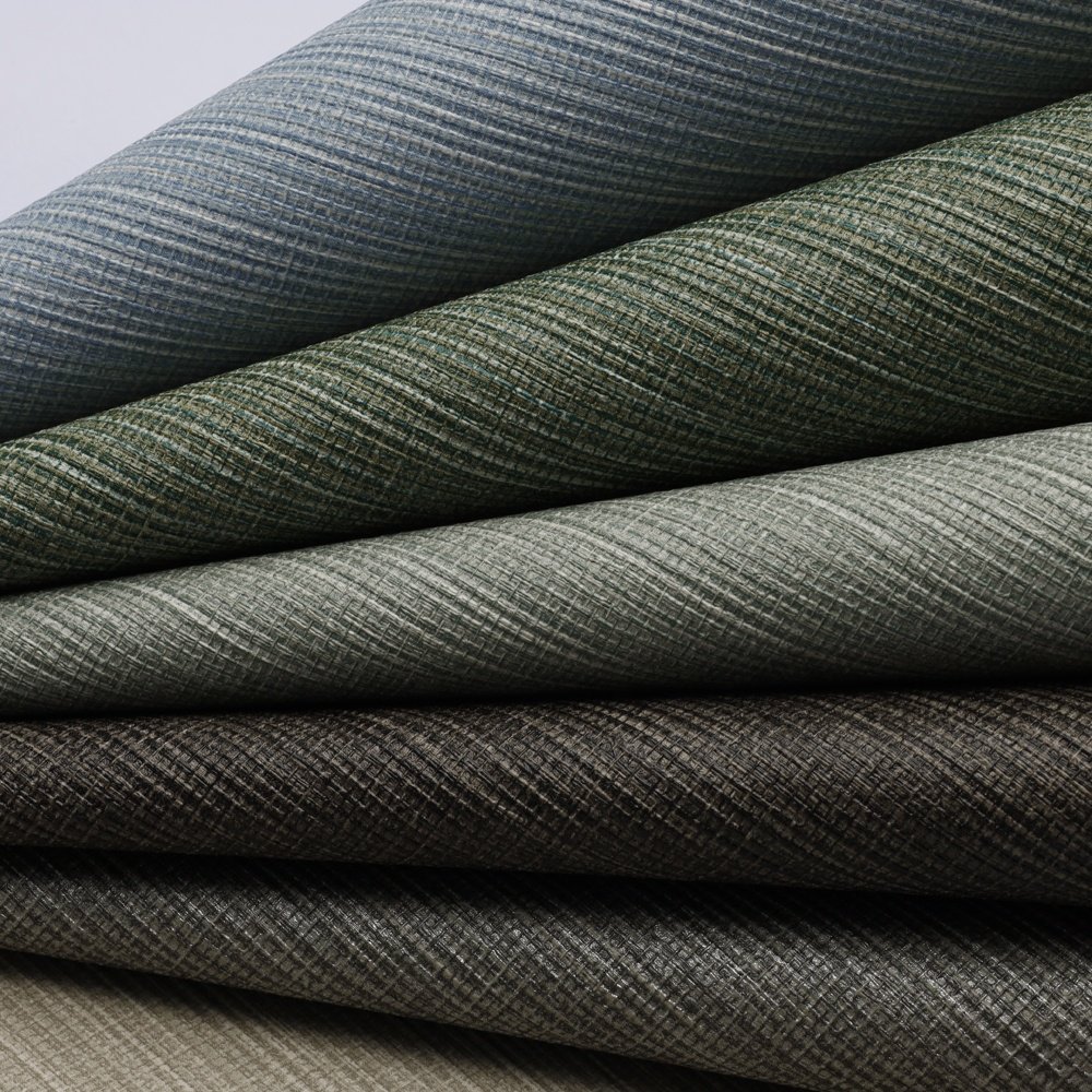 Most Popular interior decor Grasscloth Texture vinyl Wallpaper Simplicity functional fabric wall paper for bedroom living room