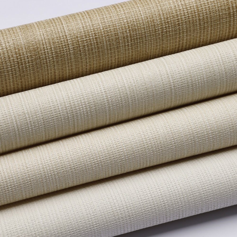Most Popular interior decor Grasscloth Texture vinyl Wallpaper Simplicity functional fabric wall paper for bedroom living room