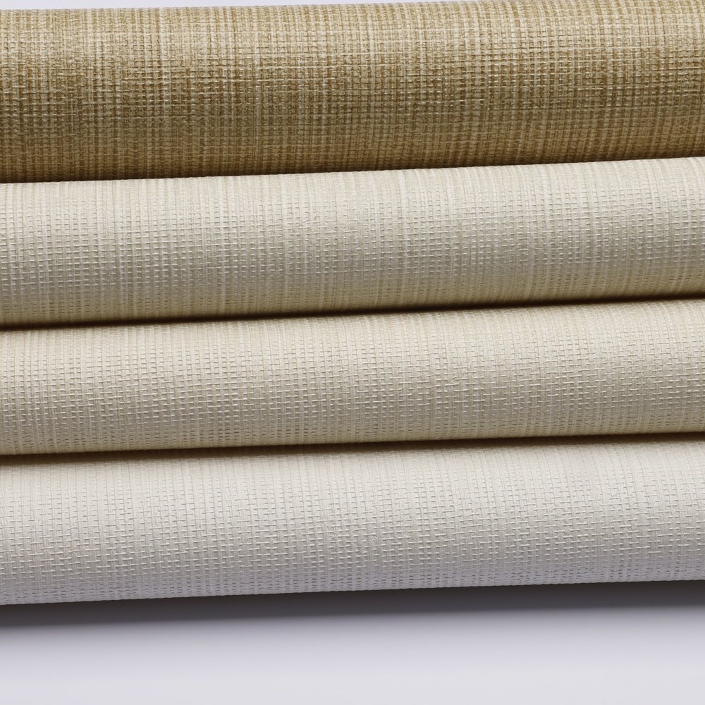 Most Popular interior decor Grasscloth Texture vinyl Wallpaper Simplicity functional fabric wall paper for bedroom living room