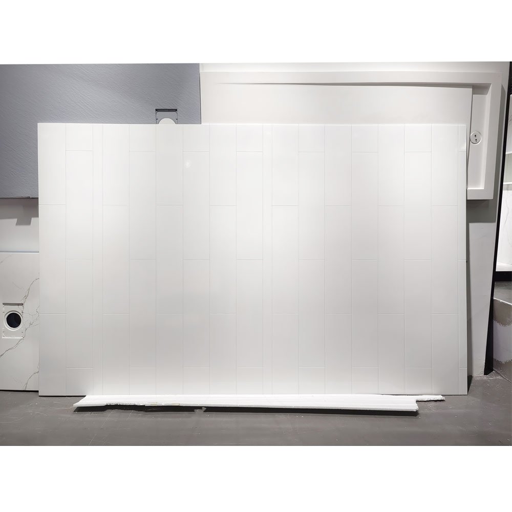 Solid Surface Tub Wall Panels Shower Surround Acrylic Mc Modern Hotel Waterproof Bathroom Wall Covering Panels Damask Wallpaper