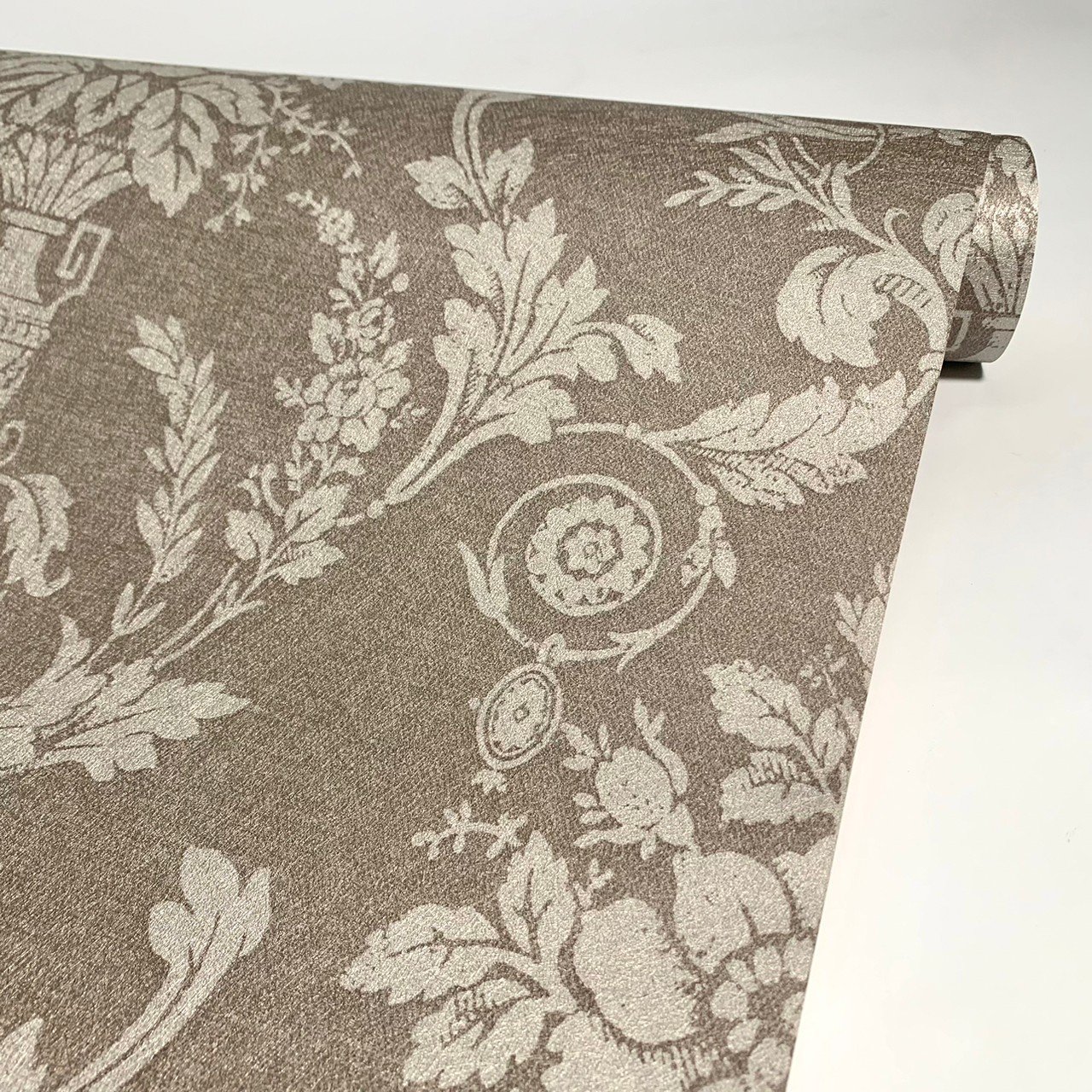 Luxury Classic Damascus Greece Flowers Living Room Bedroom Cloth Pattern High Quality Fashion Firewall Paper