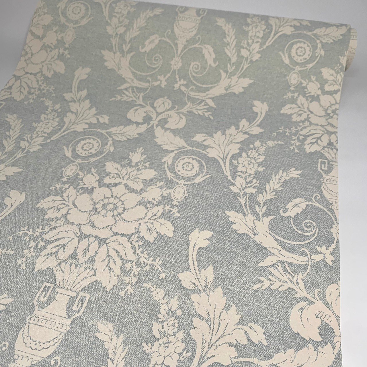 Luxury Classic Damascus Greece Flowers Living Room Bedroom Cloth Pattern High Quality Fashion Firewall Paper