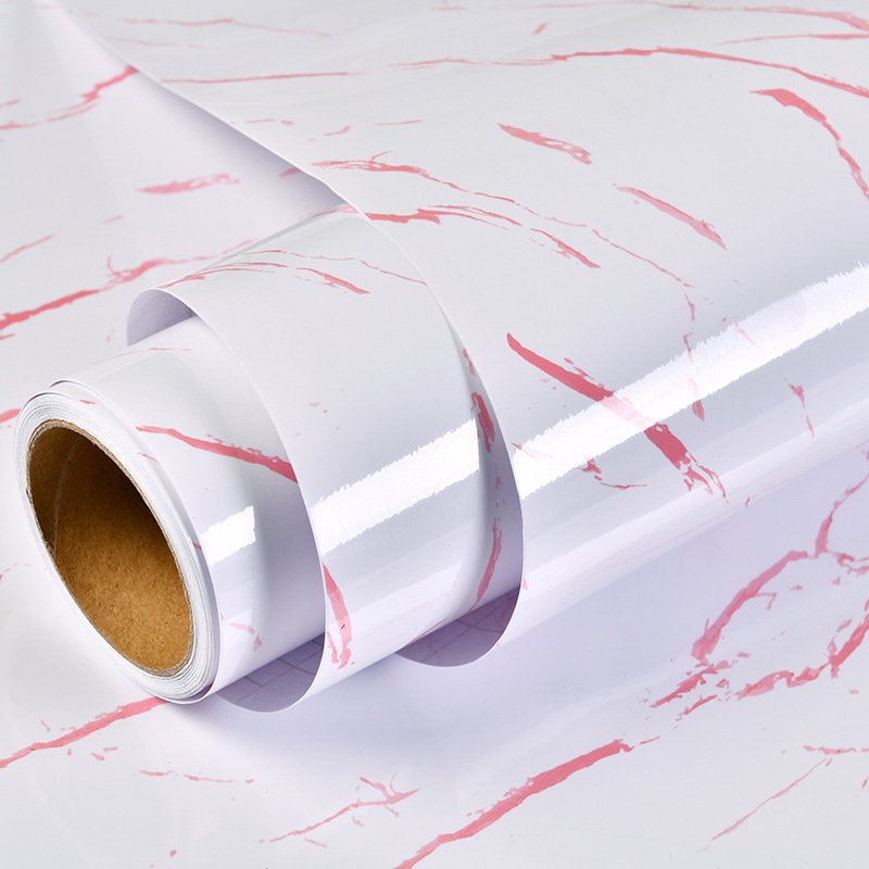 40cm*200 M Peel and Stick Roll Packing PVC Self-adhesive Marble Pattern Stickers For Kitchen Furniture renovation