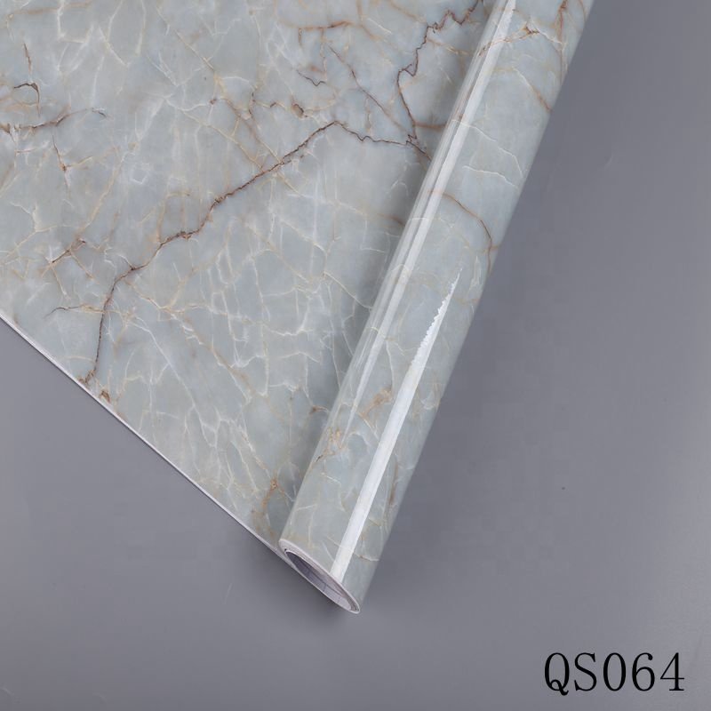 PVC Marble Contact Paper Vinyl Self Adhesive Wallpaper Decorative Film Kitchen Cabinets Countertop Furniture Stickers