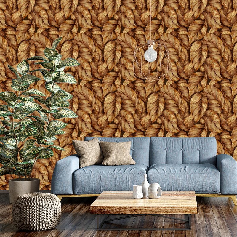 Large Decoration Wall Decal Room Wall Sticker 3d Self-adhesive Embossed Non Woven Wallpaper Roll