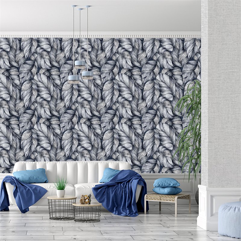 Large Decoration Wall Decal Room Wall Sticker 3d Self-adhesive Embossed Non Woven Wallpaper Roll