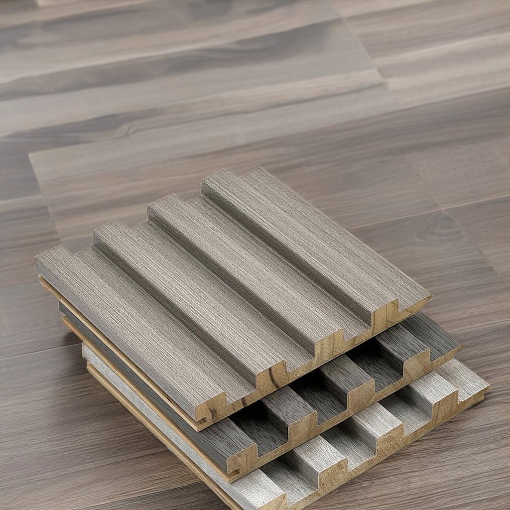 Cheap solid wood grille bamboo fiber background wall Great Wall panel ecological wood veneer