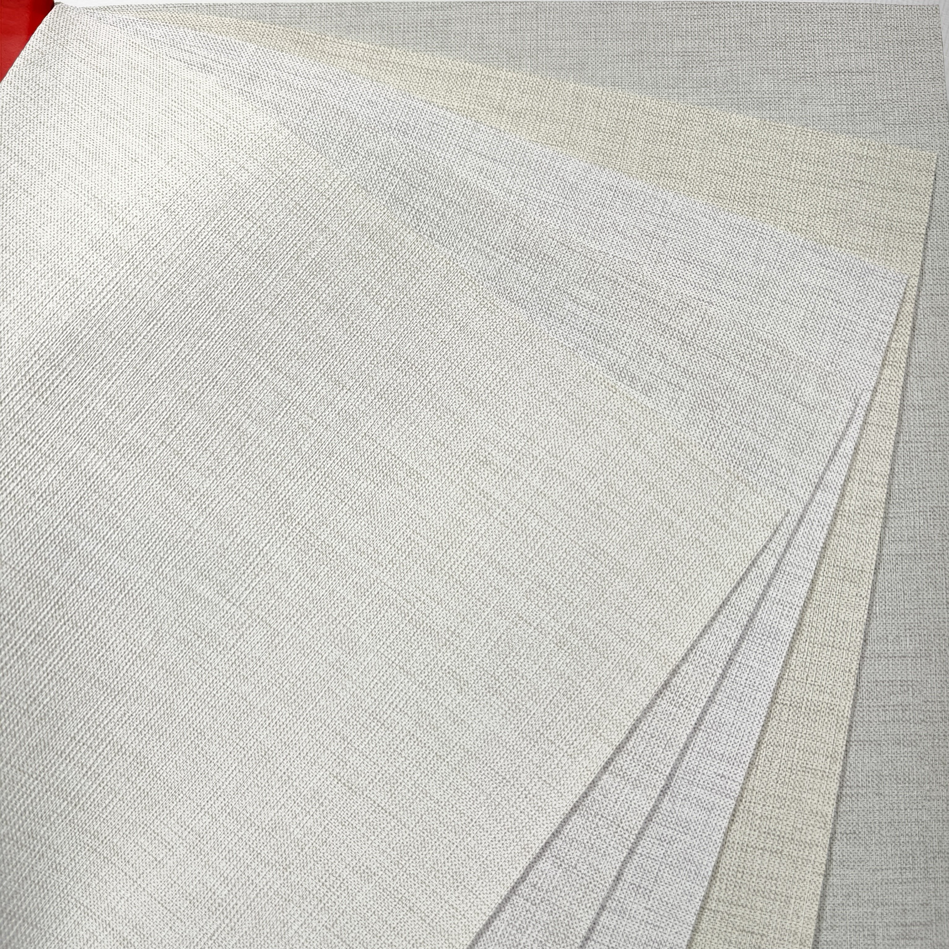 wallpaper Rolls Home materials Hotel wall decor Room Fabric Backed PVC Textured fabric backed Vinyl Wallcovering