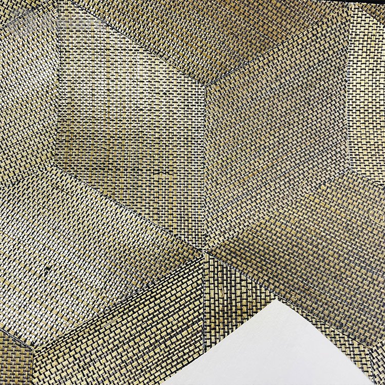 Natural Grass Cloth Office Decoration Wallpaper Rolls 3D Home Decoration Wallpaper Design