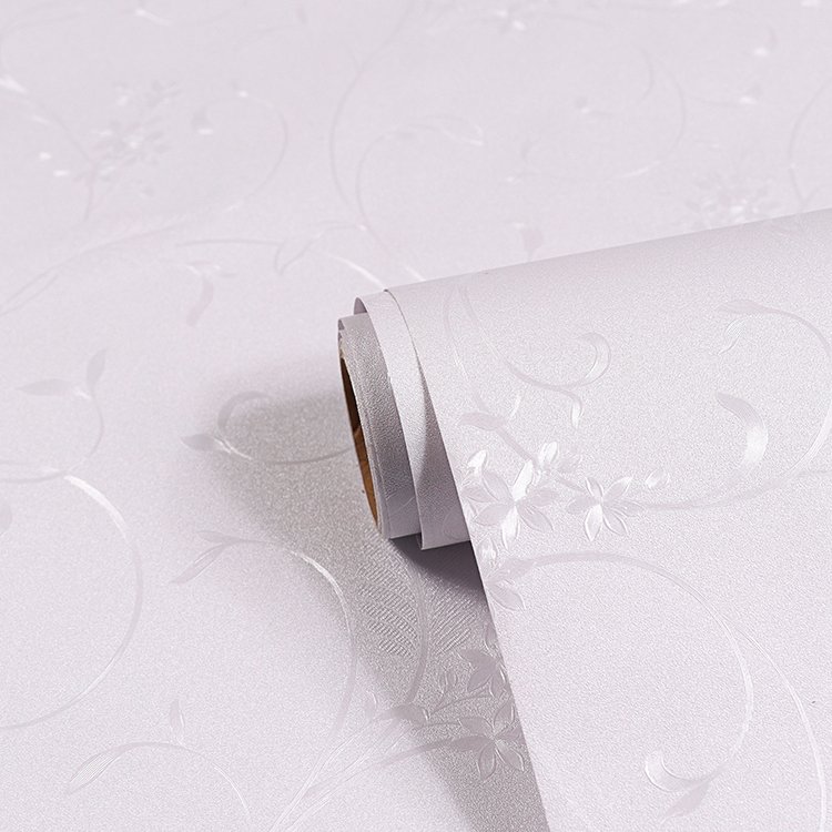 New Design Pvc Vinyl Embossed Wallpaper Rolls, 3d Waterproof Wallpaper Sticker for wall
