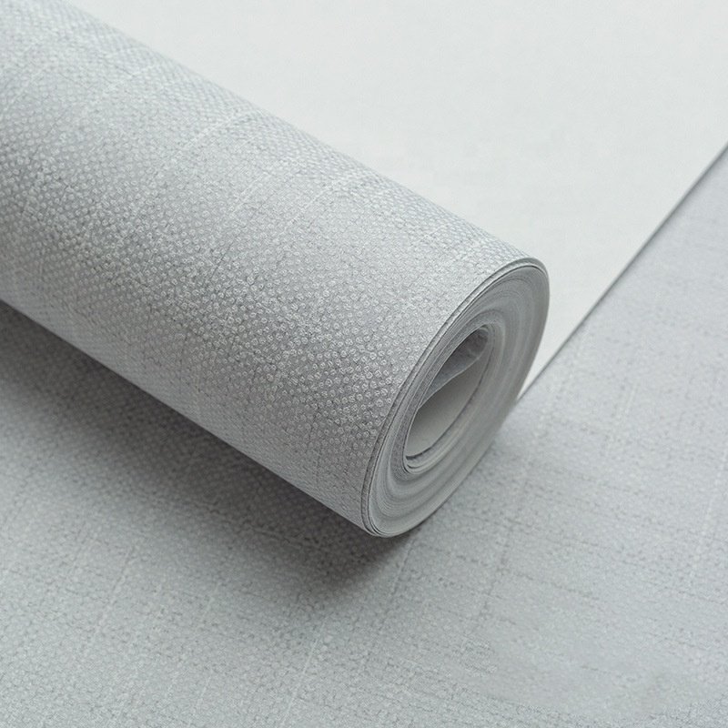 High Quality Interior Decoration Home Non Woven Plain Wallpaper for Livingroom Wall Covering