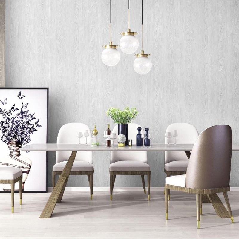 Wood grain brushing water Self adhesive non woven wallpaper